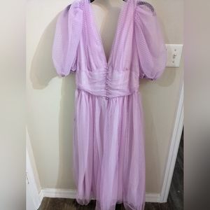 Tulle purple dress